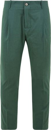 Daniele Alessandrini P4238N8804401 Rechte Broek - Heren - Straight fit broeken - Groen - S - Broeken