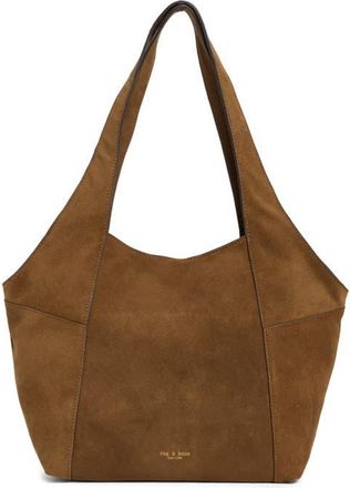 Rag & Bone Small Brayton Suede Shopper in Golden Brown at Nordstrom