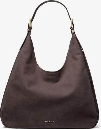 Michael Kors Nolita Large Nubuck Hobo Shoulder Bag