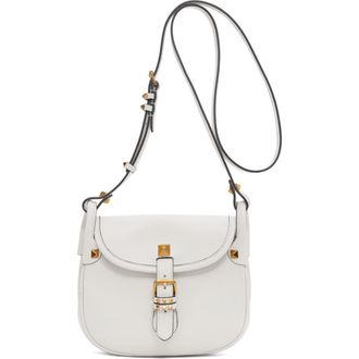 Valentino Garavani Small Flaneuse Leather Shoulder Bag in White at Nordstrom