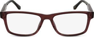 Lacoste Occhiali rettangolari in acetato - Rosso