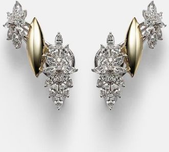 Yeprem Orecchini Golden Strada in oro 18kt con diamanti