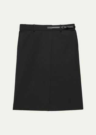 Helmut Lang Belted Asymmetric Skirt