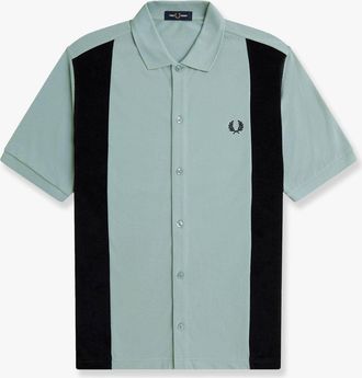 Fred Perry Maglia polo in cotone piquet con inserti in spugna - FRED PERRY - gender_Man