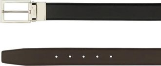 Ermenegildo Zegna Gürtel - Reversible Leather Belt - Gr. 105 - in Schwarz - für Damen