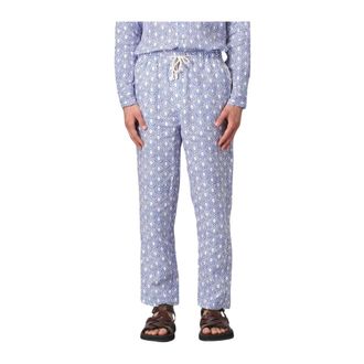 Peninsula Straight Trousers, male, Blue, Size: L Peninsula Pants in Gnawed Blue