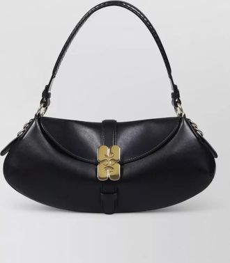 Ganni kat shoulder baguette bag buckle detail