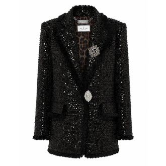 Philipp Plein Dames, Jassen, Zwart, Maat: S Tweed