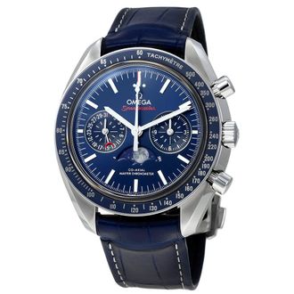 Omega Pre-owned Omega Speedmaster Chronograph Tachymeter Blue Dial Mens Watch 304.33.44.52.03.001