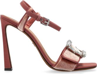 Dolce & Gabbana Schoenen, Dames, Roze, 40 EU, Leer, Sandalen met hak