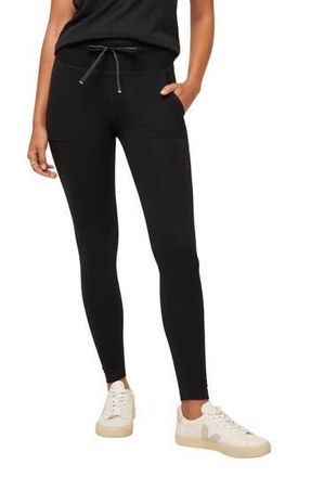 Travis Mathew Friday Ponte Pocket Leggings in Black at Nordstrom Rack, Size X-Small