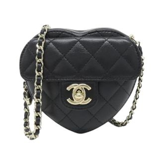Chanel Pre-owned Lamsleer Schoudertas - Dames - Pre-owned - Zwart - Maat: ONE Size Leer