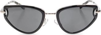 Tory Burch Ty 6115 Zonnebril - Dames - Zonnebrillen - Zwart - 53 MM - Accessoires