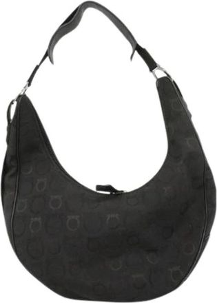 Ferragamo Pre-owned Shoulder Bags, female, Black, Size: ONE SIZE Pre-owned Shoulder Bag