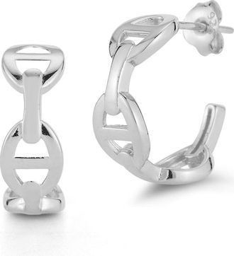 Glaze Jewelry Mariner Hoop Earrings in Silver at Nordstrom Rack