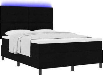 vidaXL Vidaxl - Box Spring Bed with Mattress Black 160 x 200 cm Fabric