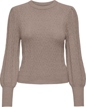 Only Rundhalspullover »ONLKATIA LS STRUC PUFF ONECK CC KNT«