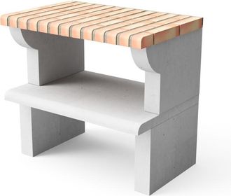 Movelar Maip&uacute; Plus Xl Para Barbacoa De Obra Prefabricada (gris, Naranja - 86,5 X 58 X 58 Cm) - Uso En Exteriores - Movelar