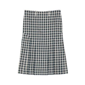 Dries Van Noten Midi Rok - Dames - Rokken - Blauw - Maat: XS