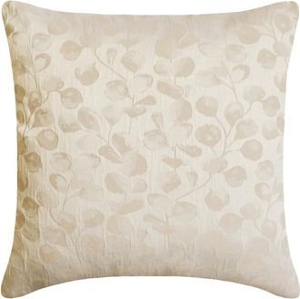 OEM Fundas De Almohada Decorativas Homecentric, Color Beige, 35,5 Cm X 35,5 Cm, Paquete De 2, Fundas De Coj&iacute;n Jacquard Con Estampado Floral, Estilo Modern