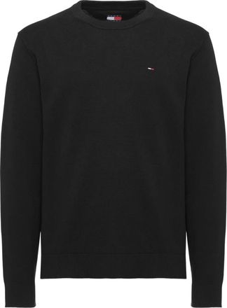 Tommy Hilfiger Pullover a maglia leggera slim fit - - Knitwear - Uomo - Nero - XL