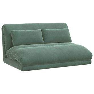 vidaXL Sill&oacute;n Ajustable Verde Mar Terciopelo Vidaxl