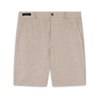 Paul & Shark Korte Broeken, Heren, Beige, XL, Linnen, Riviera Linnen Bermuda Shorts