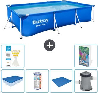 Bestway Piscina Bestway Steel Pro Rectangular - 300x201x66 Cm - 7-piezas S167