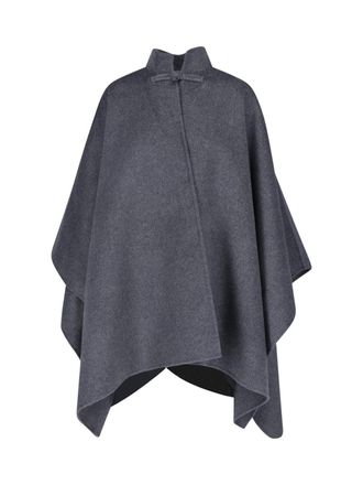 R&oacute;he Asymmetrical Wool-Blend Cape