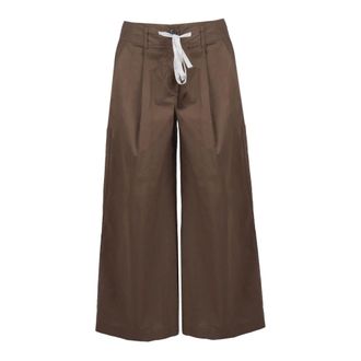Jucca Wide Trousers, female, Brown, Size: 2XS Wide Trousers
