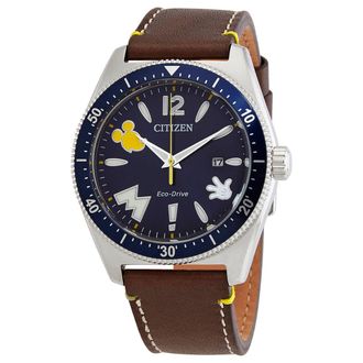 Citizen Disney Classic Blue Dial Mens Watch AW1599-00W