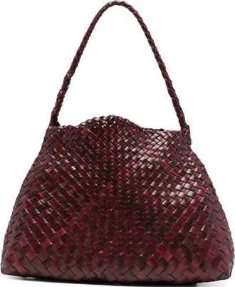 Dragon Diffusion Woven-leather Tote Bag