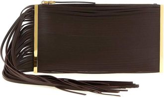 Elisabetta Franchi Fringed Clutch