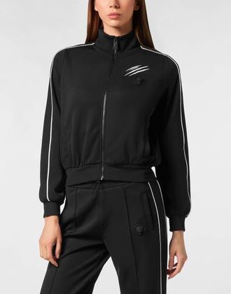 Plein Sport Sweatjacket Women in Black at Nordstrom, Size X-Small