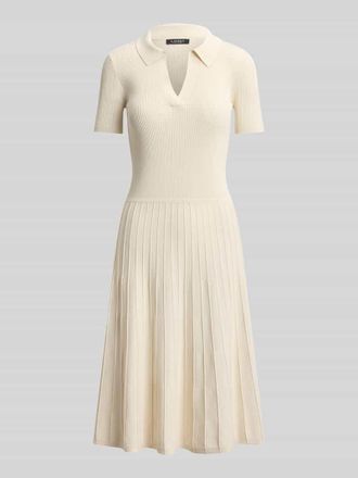 Lauren Ralph Lauren Freizeitkleid aus Viskose-Mix in Ecru, Gr&ouml;&szlig;e XXL