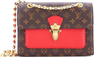 Louis Vuitton Victoire Handbag Monogram Canvas and Leather shoulder bag - Bruin