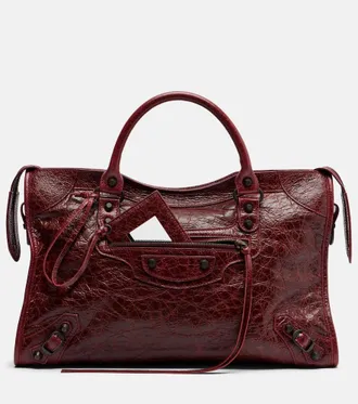 Balenciaga Le City Medium leather top-handle bag