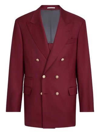 Brunello Cucinelli peak-lapels blazer - Red
