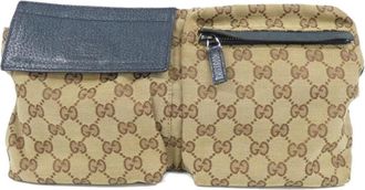 Gucci Beige Blue Orange Gg Canvas Fanny Pack (Pre-Owned)