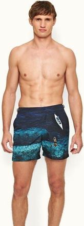 Orlebar Brown Bulldog Mid-Length Swim Shorts in Deep Sea at Nordstrom, Size 38