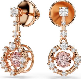 Swarovski Constella Drop Earrings in Rose Gold/Multi at Nordstrom