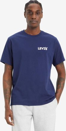Levi's T-shirt stampata taglio comodo - Uomo - XL - Blu / Naval Academy