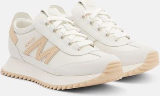 Moncler Pacey2 suede-trimmed sneakers