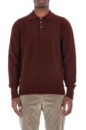 Drumohr Lambswool Knit Polo-Shirt