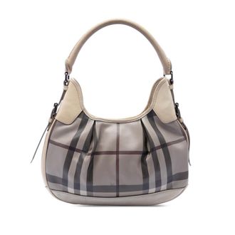 Burberry Pre-owned Burberry Smoke Check Coated Canvas Brooklyn Hobo Ladies OOZRZQV3IMTS022B