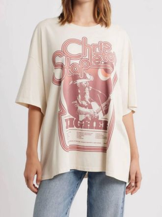 Daydreamer Chris Stapleton Higher Tour One Size Tee In Pink