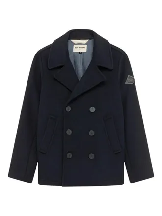 Roy Rogers double-breasted coat - men - Wool/Polyester - 50 - Blue