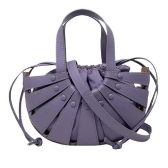 Bottega Veneta Pre-owned Handbag - Dames - Pre-owned - Paars - Maat: ONE Size Leer