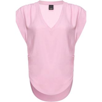 Pinko Blouses, female, Pink, Size: XS Elegant Silk Blouse Melpomene