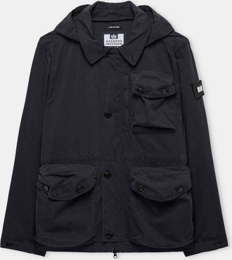 Weekend Offender Mens Harporcrate Pocket Jacket in Black - Size X-Small